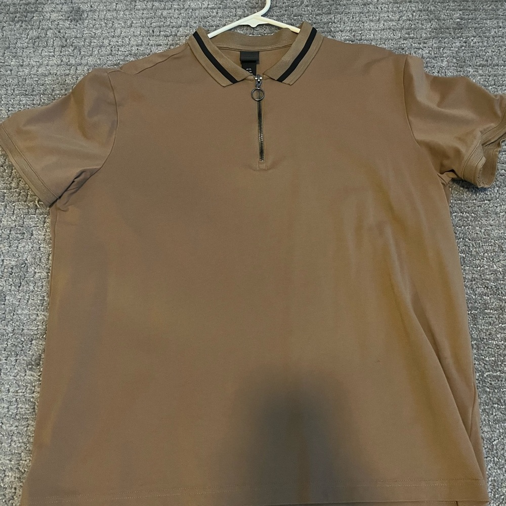 Zip down shirt men